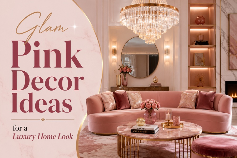 Glam Pink Decor Ideas