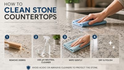 how to clean stone countertops