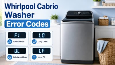 whirlpool cabrio washer error codes